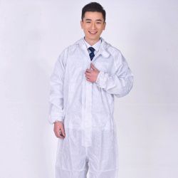 優(yōu)質(zhì)藍色白色條紋防靜電服 可定做