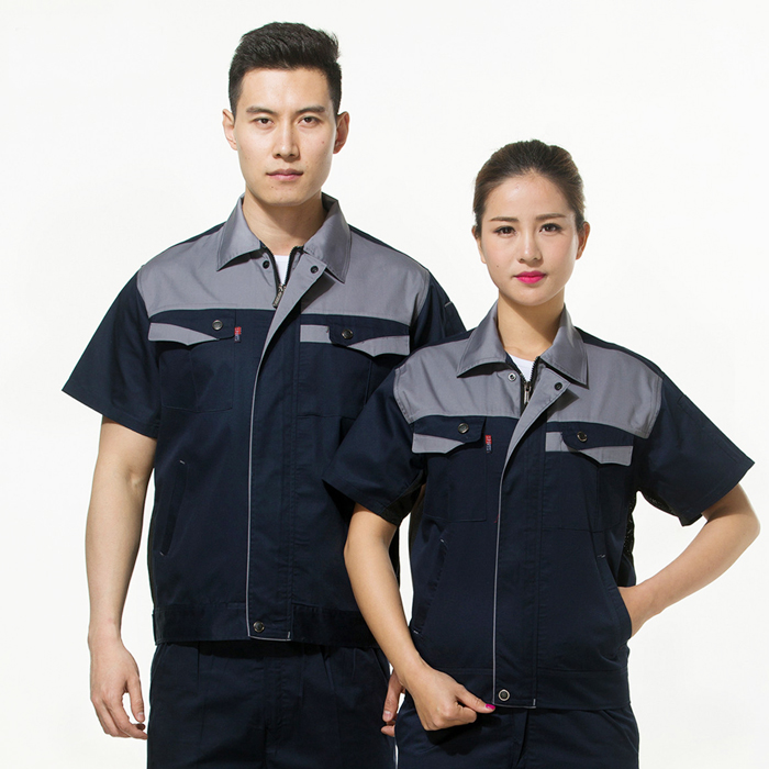 夏季夾克男女款 現(xiàn)貨工作服廠家JL-XJ142