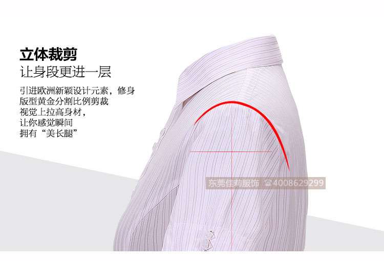 女士?jī)?yōu)質(zhì)商務(wù)襯衣-立體裁剪